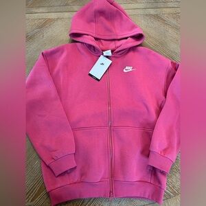 Nike Kids Pink zip up hoodie